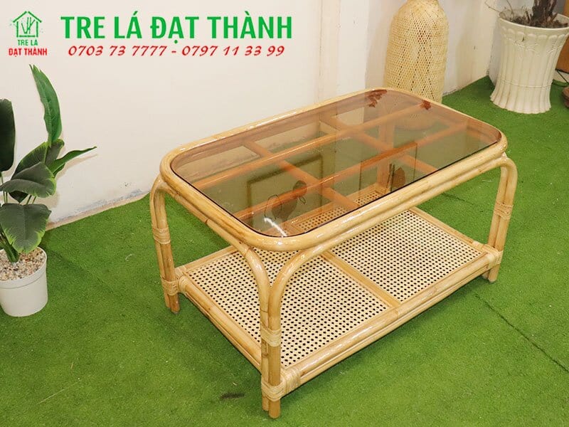 Bàn Ăn Mây Tre - BAMT003